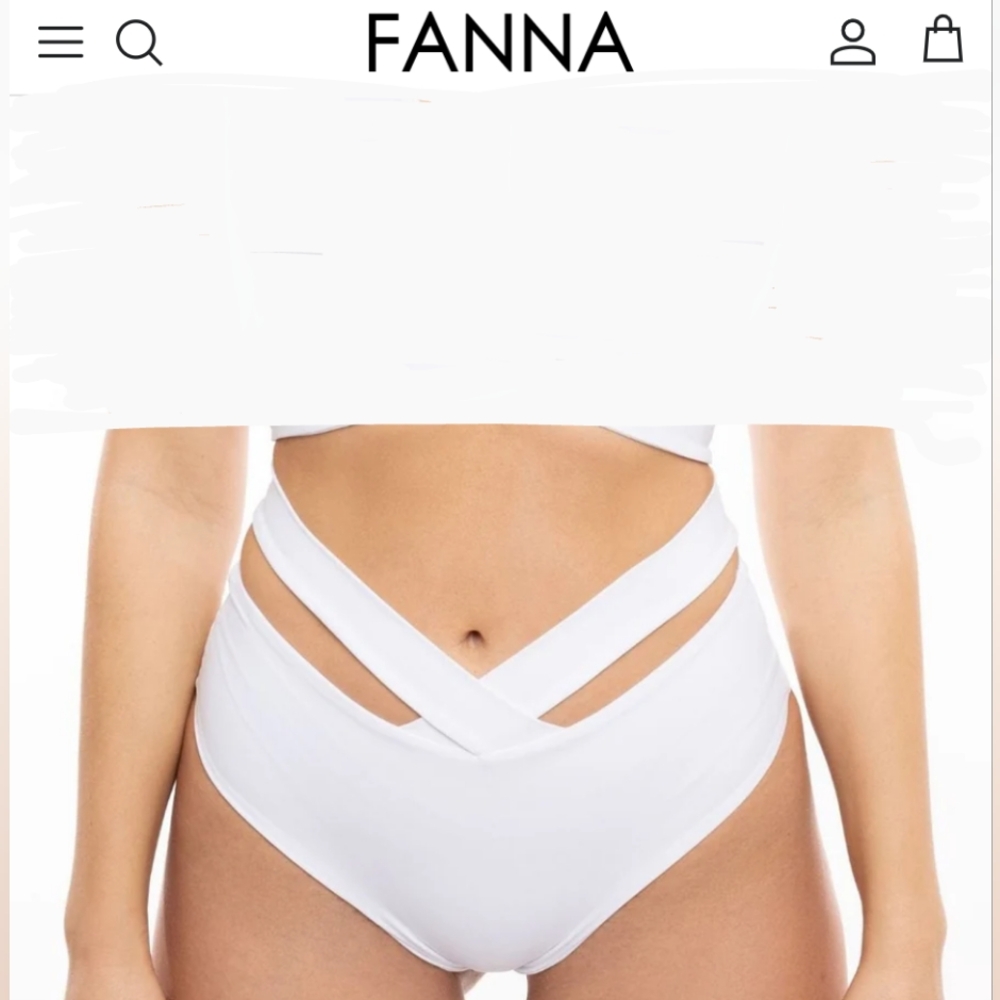 NEW: FANNA Swim Bottom (XS, white)